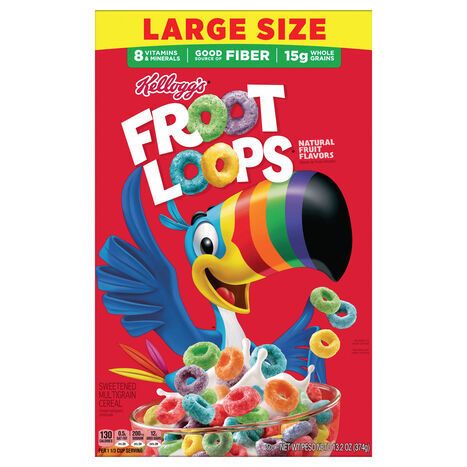 Froot Loops Cereal Large Size - 13.2 Ounces