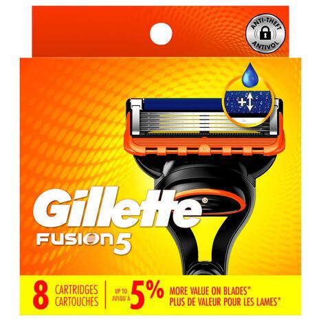 Gillette Cartridges - 8 Cartridges