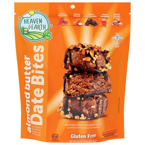 Heaven & Earth Gluten Free Almond Butter Date Bites - 5.25 Ounces