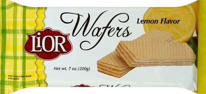 Lior Wafers, Lemon Flavor - 7 Ounces