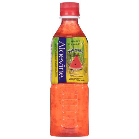 Aloevine Aloe Vera Drink, Refreshing, Watermelon - 16.9 Fluid Ounces