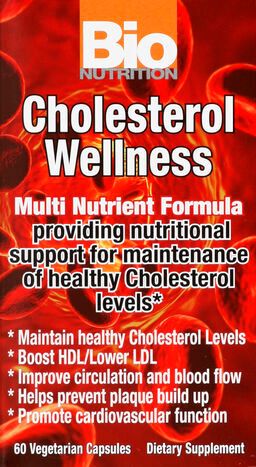 Bio Nutrition Cholesterol Wellness, Vegetarian Capsules - 60 Capsules