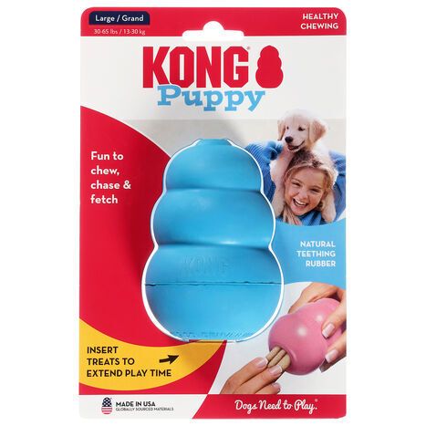 Kong Natural Puppy Large Teething Rubber - 1 Teething Rubber
