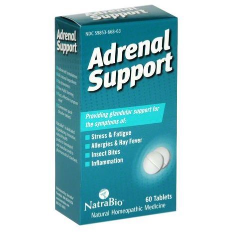 NATRA-BIO Adrenal Support -  60 Tb