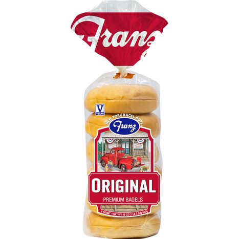 Franz Franz Plain Bagels - 6 Bagels