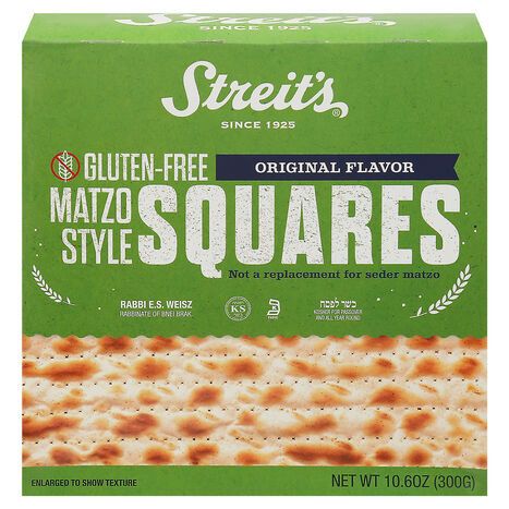 Streit's Squares, Gluten-Free, Matzo Style, Original Flavor - 10.6 Ounces