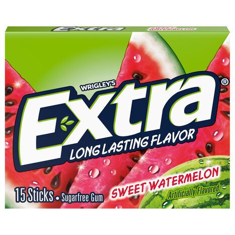 Extra Sugarfree Sweet Watermelon Gum - 15 Sticks