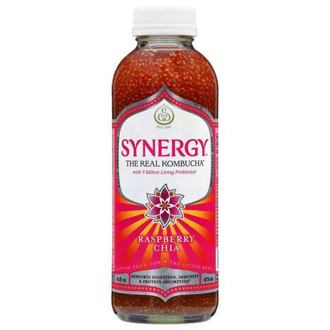 Synergy Raspberry Chia Kombucha - 16 Fluid Ounces