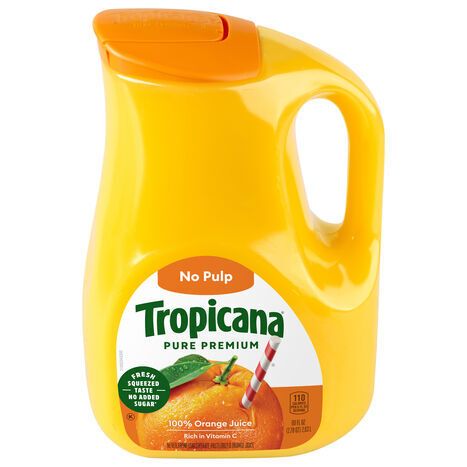 Tropicana No Pulp Orange Juice - 89 Fluid Ounces
