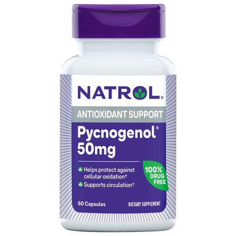 Natrol Antioxidant Support, Pycnogenol, 50 mg, Capsules - 60 Capsules