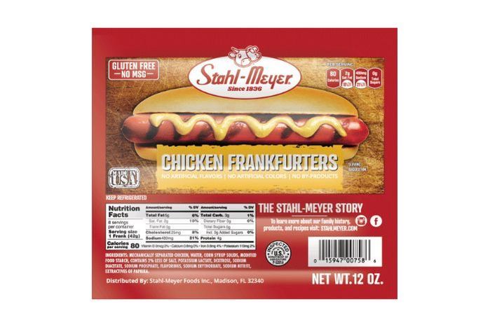Stahl Meyer Chicken Franks - 12 Ounces