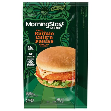 MorningStar Farms Vegan Spicy Buffalo Chik'n Patties - 4 Patties