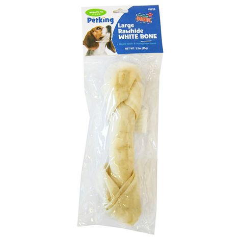 Buy Petking Large Rawhide White Bone 2.3 Ou. Online Mercato