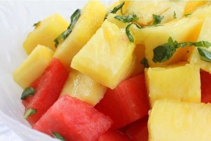Watermelon Pineapple Salad