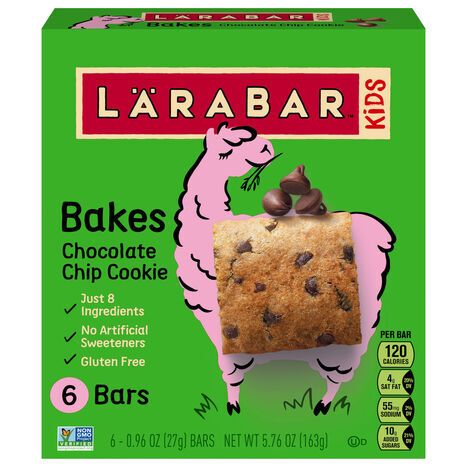 Larabar Bars, Bakes, Chocolate Chip Cookie - 6 x 0.96 Ounces