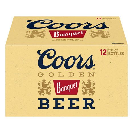 Coors Beer, Golden Banquet - 12 x 12 Fluid Ounce Bottles
