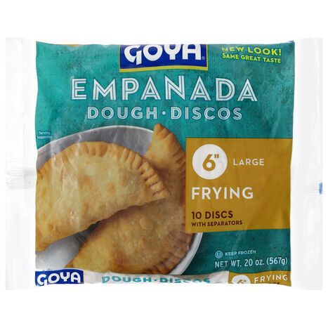 Goya Frying 6 Inch Large Empanada Dough - 10 Discs