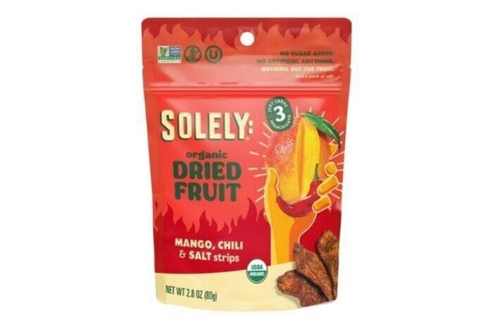 Solely Organic - Mango, Chili & Salt Strips Dried Fruit Jerky (2.8oz)