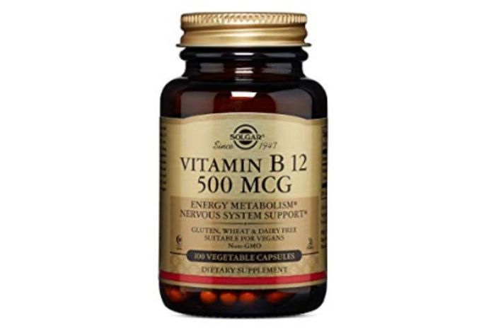 Solgar Natural Vitamin B12, 500 mcg, Capsules