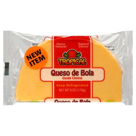Tropical Gouda Cheese, Queso de Bola - 6 Ounces