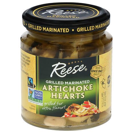 Reese Grilled Marinated Artichoke Hearts - 7.5 Ounces