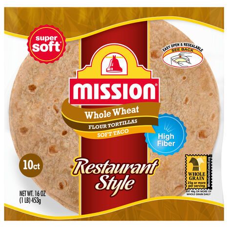 Mission Restaurant Style Wheat Medium Soft Taco - 16 Ounces