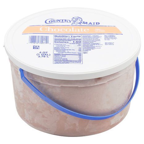 Country Maid Ice Cream, Light, Chocolate - 4 Quarts