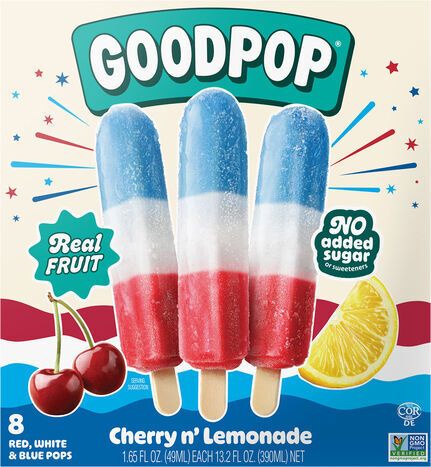 GoodPop Cherry n' Lemonade Pops - 8 x 1.65 Fluid Ounces
