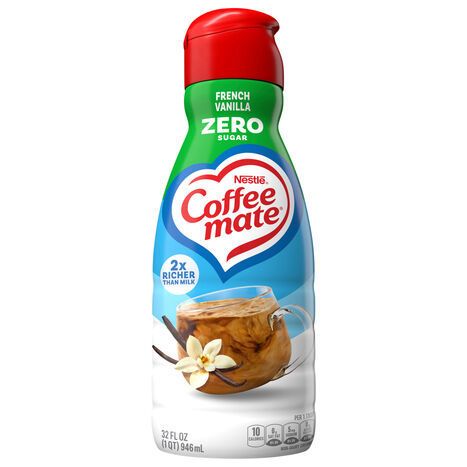 Coffee-Mate Non-Dairy Zero Sugar French Vanilla Creamer - 32 Fluid Ounces