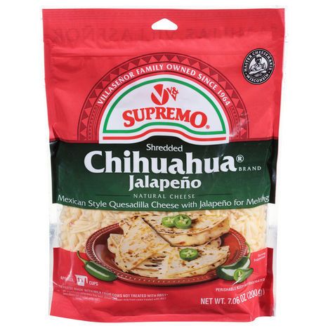 Supremo Shredded Cheese, Jalapeno - 7.06 Ounces