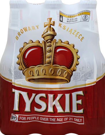 Tyskie Lager - 6 x 11.2 Fluid Ounce Bottles