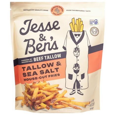 Jesse & Ben's House-Cut Tallow & Sea Salt Fries - 14 Ounces