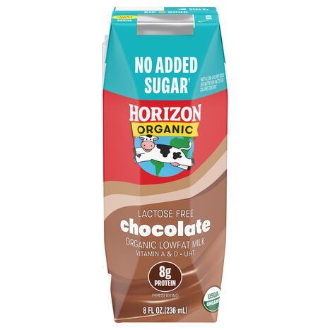 Horizon Organic No Added Sugar Lactose Free Lowfat Chocolate Milk - 8 Fluid Ounces