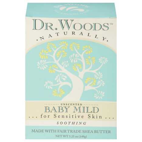 Dr. Woods Baby Mild Soothing Unscented Soap - 5.25 Ounces