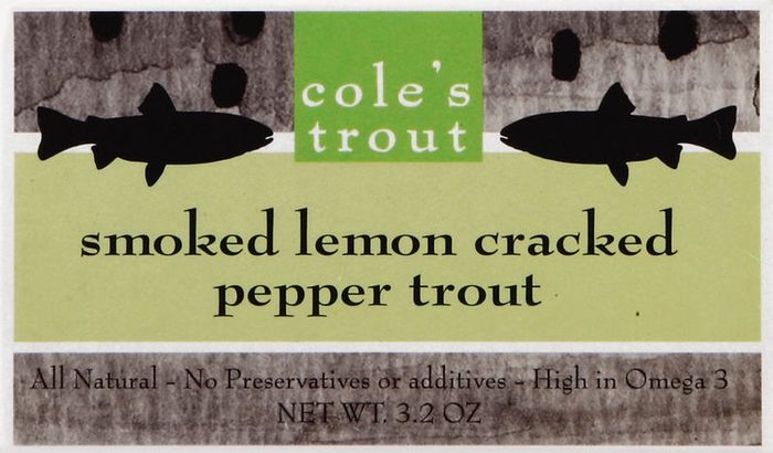 Coles Trout Trout, Smoked Lemon Cracked Pepper - 3.2 Ounces