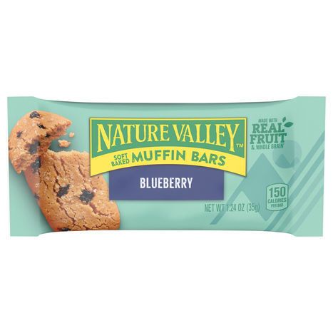 Nature Valley Muffin Bars, Blueberry, Soft Baked - 1.24 Ounces