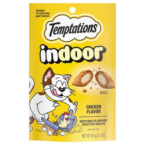 Temptations Indoor Chicken Flavor Treats for Cats - 60 Grams