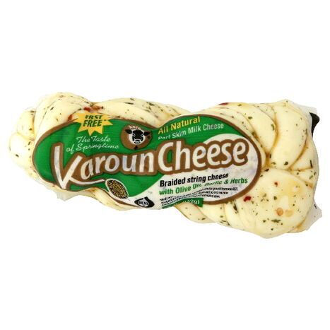 Karoun Braided String Cheese, with Olive Oil, Garlic & Herbs - 5 Ounces