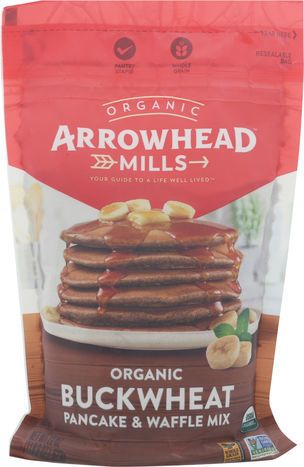 Arrowhead Mills Pancake & Waffle Mix, Organic, Buckwheat - 22 Ounces