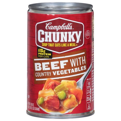 Campbell's Soup, Beef with Country Vegetables - 18.8 Ounces