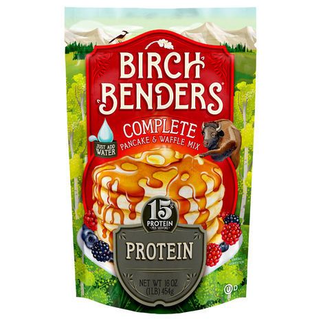 Birch Benders Pancake & Waffle Mix, Complete, Protein - 16 Ounces