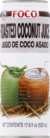 FOCO Coconut Juice, Roasted - 17.6 Fluid Ounces