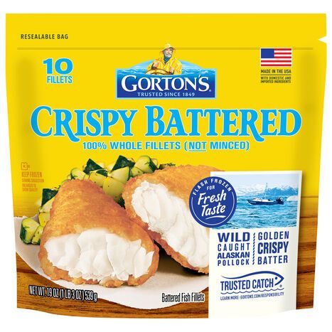 Gorton's Crispy Battered Fish Fillets - 10 Fillets