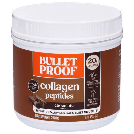Bulletproof Chocolate Flavored Collagen Peptides - 14.3 Ounces