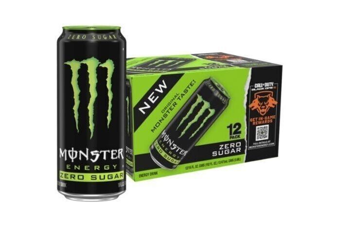 Monster Energy - Zero Sugar Energy Drink (16oz) (Pack of 12)