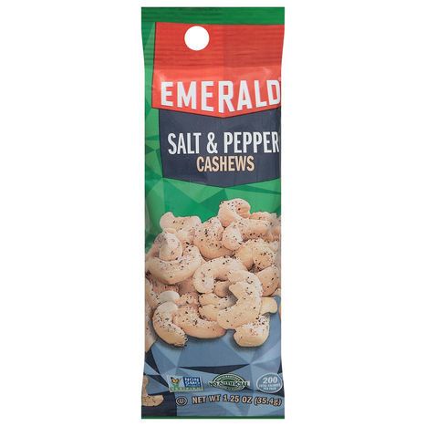 Emerald Cashews, Salt & Pepper - 1.25 Ounces