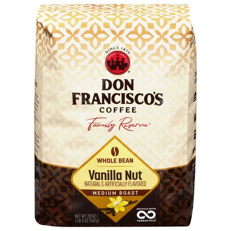 Don Francisco's Whole Bean Medium Roast Vanilla Nut Coffee - 20 Ounces