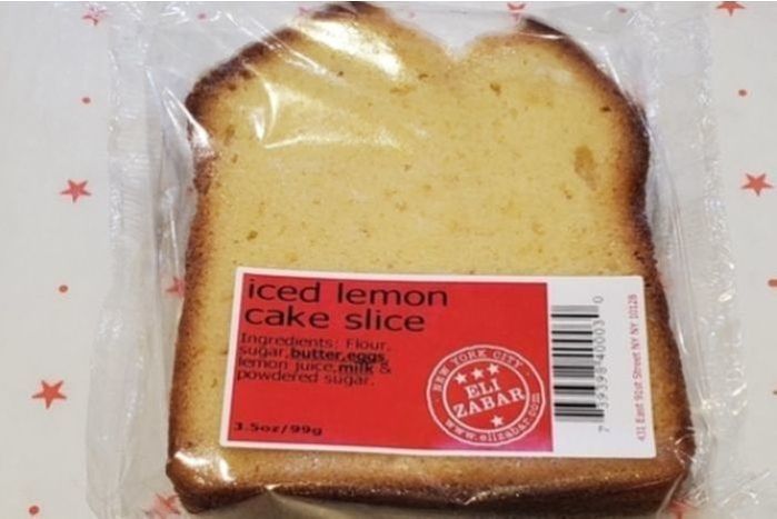 Iced Lemon Loaf Slice