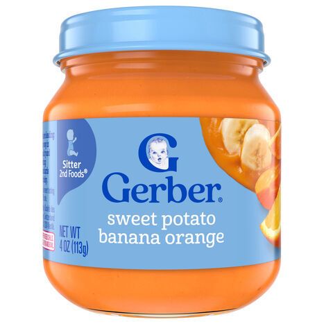 Gerber Sitter 2nd Foods Sweet Potato Banana Orange - 4 Ounces