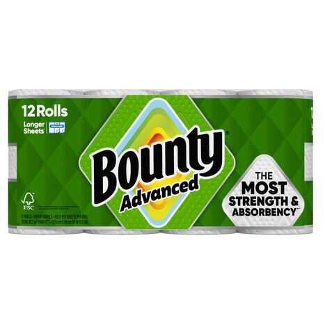 Bounty Paper Towels Advanced Select-A-Size White
